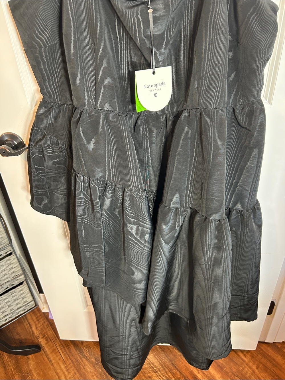 kate spade new york Black Tiered Midi Dress - Picture 5 of 7